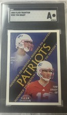 2000 Fleer Tradition: #352 Tom Brady RC Very Nice!! SGC Authentic Centered