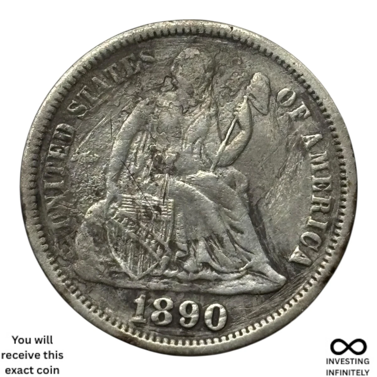 1890 Year Seated Liberty Dimes (1837-1891) for sale | eBay