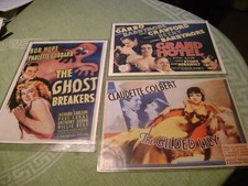 Lotto 3 poster riproduzione film (Ghost Breakers, Grand Hotel & Gilded Lily)