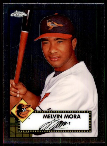 2021 Topps Chrome Platinum Anniversary Melvin Mora Baltimore Orioles #99 - Afbeelding 1 van 2