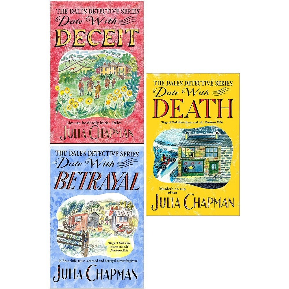 The Dales Detective Series Collection 3 Books Set by Julia Chapman Paperback NEW