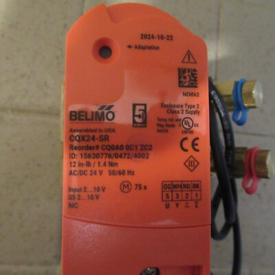 Belimo Z2075QPT-G+CQX24-SR ZoneTight Valve Actuator 2-Way, New