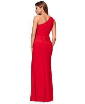 Xscape Women's Twist-Front One-Shoulder Gown - Red - Size 12