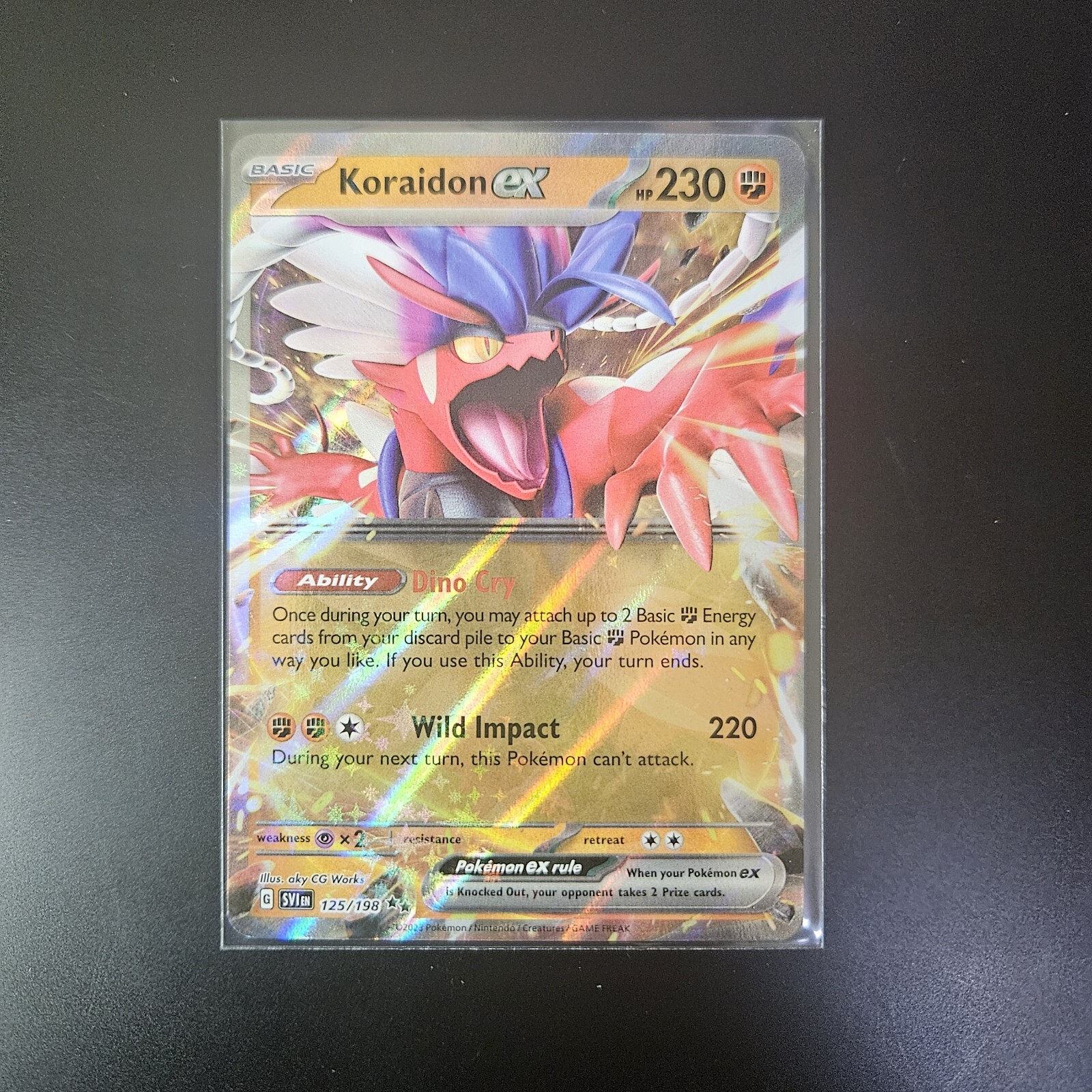 Koraidon ex 125/198 Sv01: Scarlet & Violet Base Set Holo - Pokemon - NM