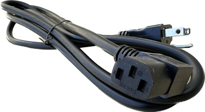 16AWG 6ft US 3-Prong 90° Right Angle C13 AC Power Cord Cable 13A NEMA 5-15P Plug
