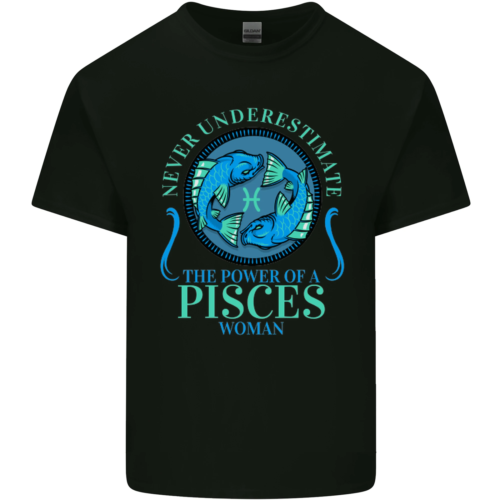 The Power of a Pisces Woman Star Sign Mens Cotton T-Shirt Tee Top - Picture 1 of 106
