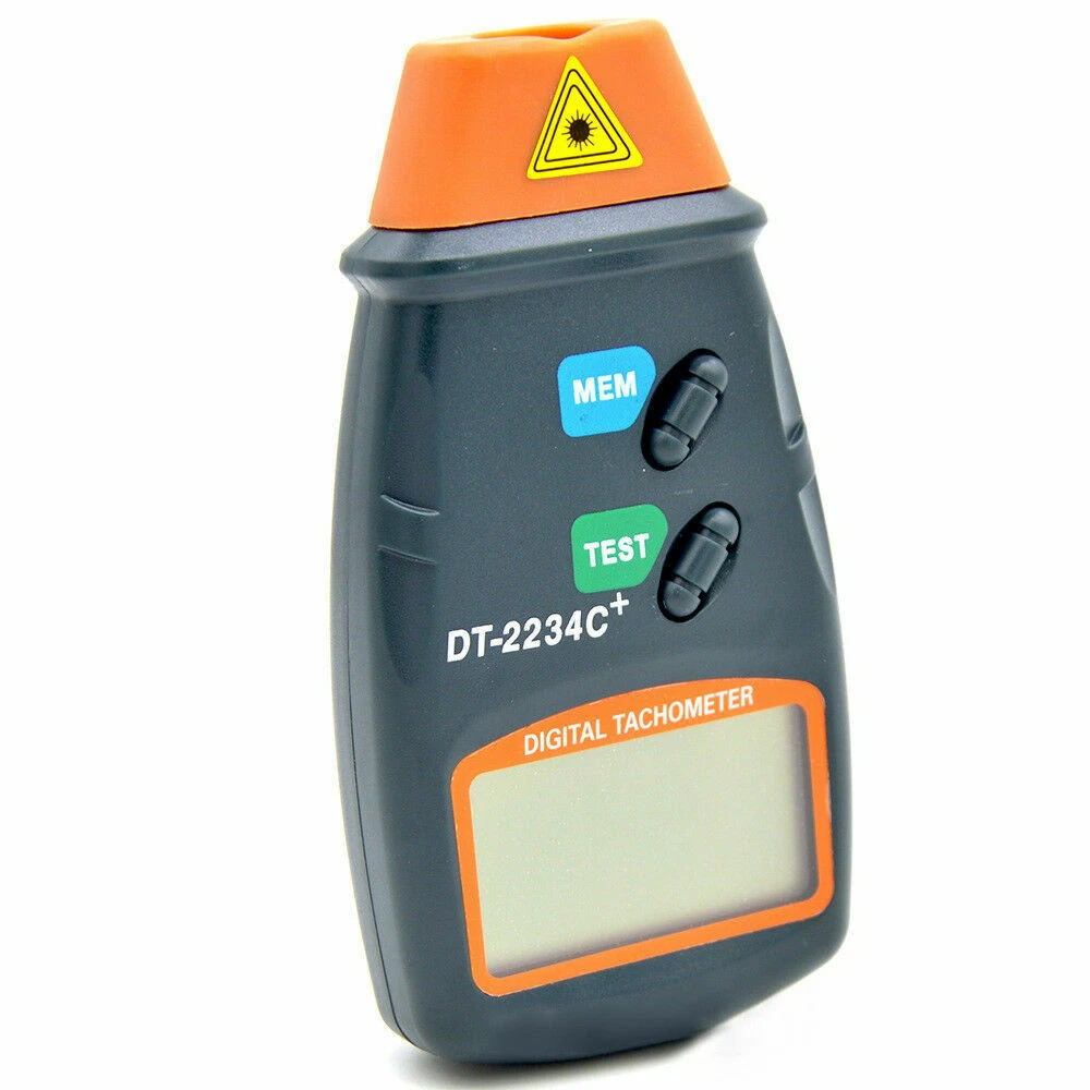 Velocímetro láser digital LCD velocímetro foto cuentarrevoluciones sin contacto DT2234C R