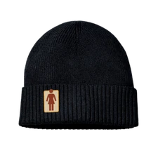Girl Skateboards Naturals OG Logo Black Beanie
