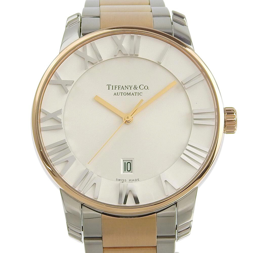 TIFFANY Co. Tiffany Co. Atlas Dome Z1810.68.13A21A.00A Watch SS Gold Plated