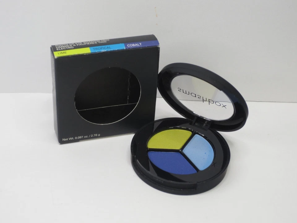 SMASHBOX PHOTO OP EYE SHADOW TRIO - LIME, TROPICAL & COBALT BOXED (LOT OF 2) - Image 4 of 4