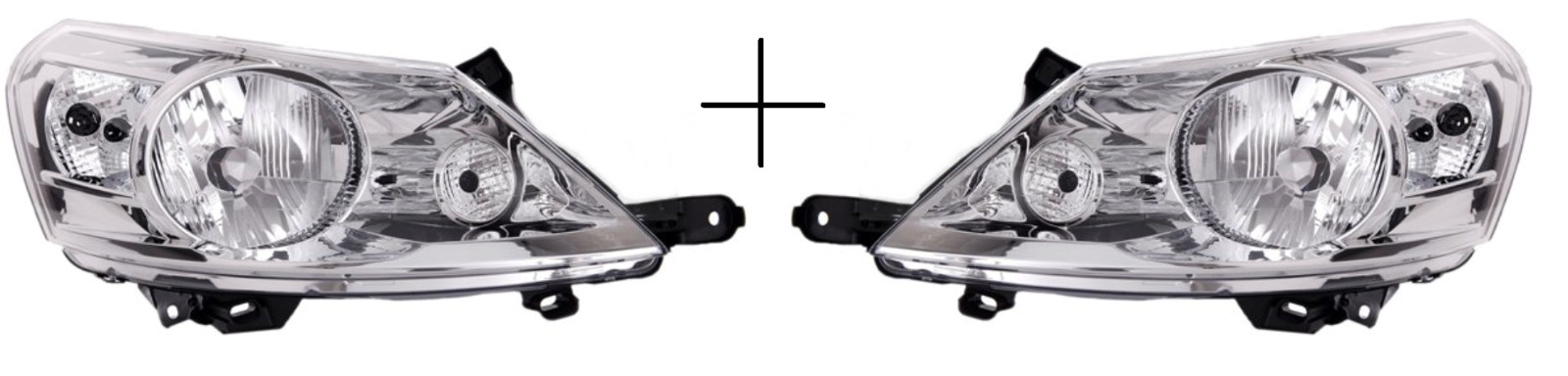 Phare avant Fiat Scudo anti buée feux de remplacement électriques chrome