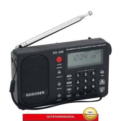 QODOSEN DX-286 Portable Multi-band Radio AM/FM/LW/SW Full Band