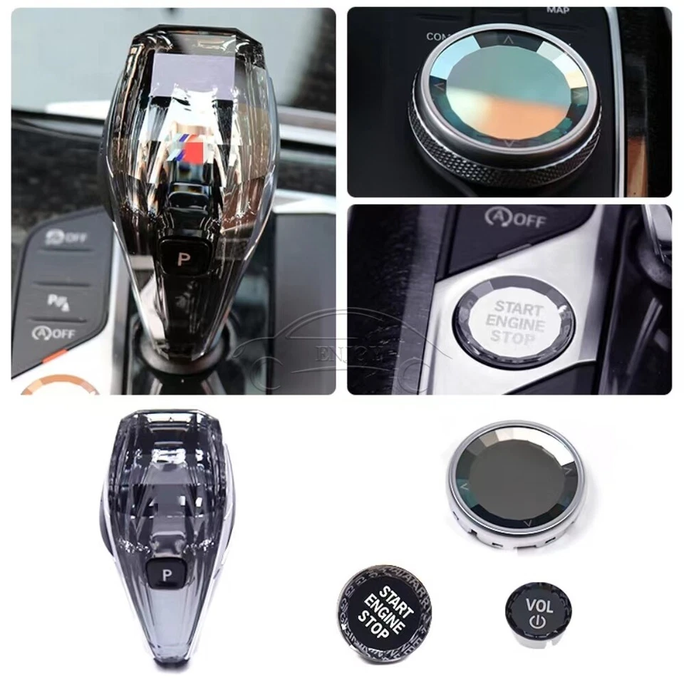 Crystal Gear Shift Knob Kit For BMW 3 Ser G20 G28 4 Ser G22 G23 Z4 G29 2020-2022 - Image 2 of 4