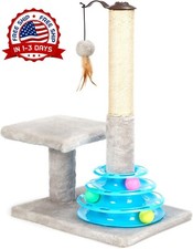 Poste Rascador Para Gatos - Rascador Alto Para Gatos Y Gatitos Con Sisal Ro NEW