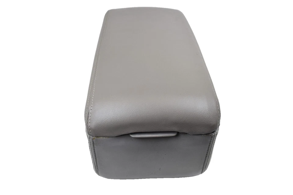 Buick Roadmaster 1992-1996 consola central cuero gris reposabrazos tapa almacenamiento OEM Foto 3 de 4