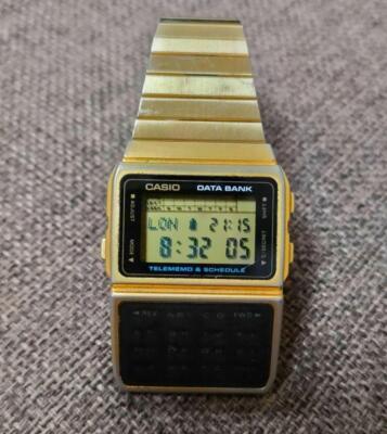 Casio DBC-610 Data Bank Gold Watch | eBay