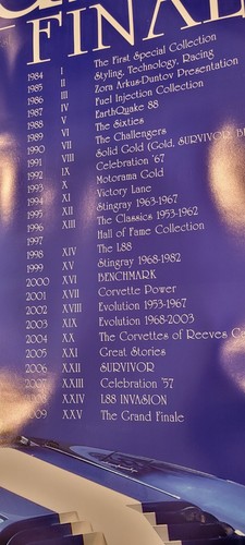 Bloomington Gold Special Collection XXV GRAND FINALE Poster Corvette L88 1963 - Picture 2 of 2