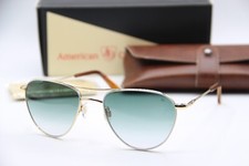 NEW AMERICAN OPTICAL SEBRING GOLD C3 AUTHENTIC SUNGLASSES W/CASE 55-19
