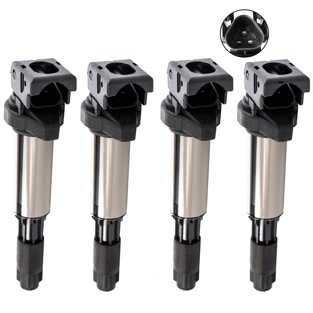 NEW 4Pcs Ignition Coils for BMW E46 E90 E91 E93 E39 E53 E60 E83