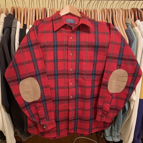 Vintage Pendleton Mens Red Plaid 