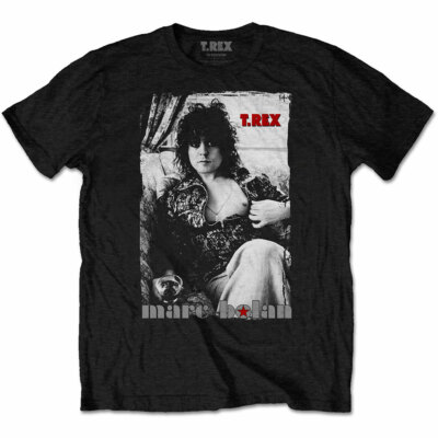 T-Rex Marc Bolan Guitar Pose Rock Oficial Camiseta Para Hombre