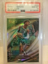 PSA10 2019-20 Panini Select Romeo Langford Rookie #245 Courtside SILVER RC SSP