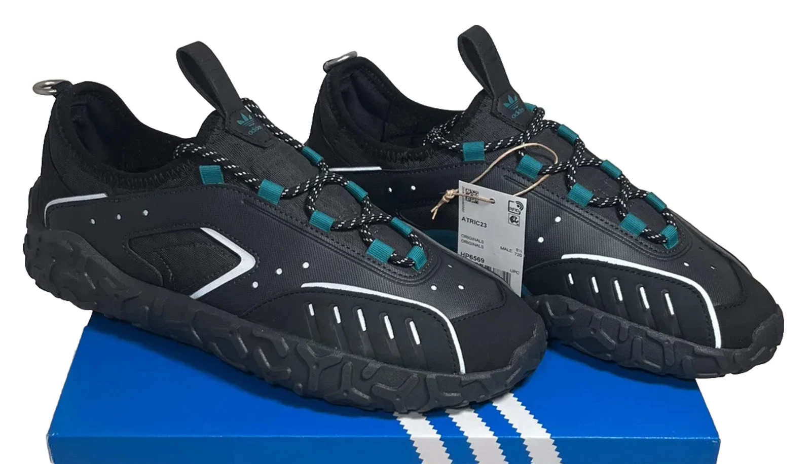 Adidas Originals ATRIC23 Iconic Shoe Mens Size 9 Sneaker Ecru Black New