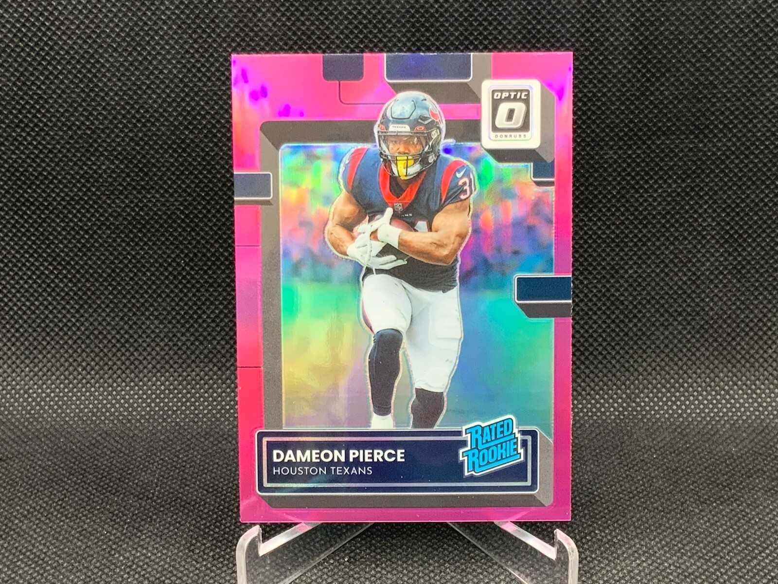 2022 Donruss Optic DAMEON PIERCE Purple Shock Rated Rookie #240 Texans