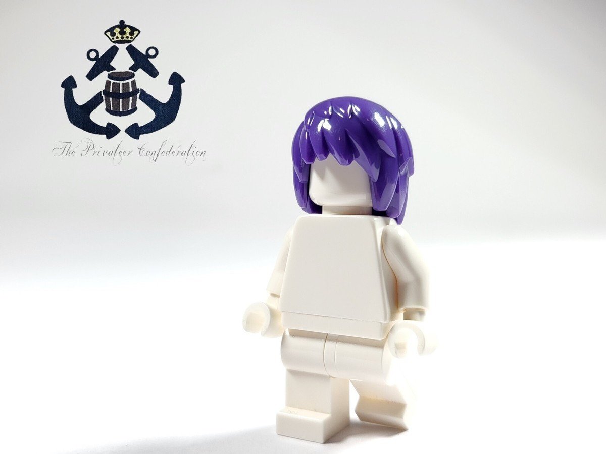 LEGO Minifigure Dark Purple Hair Layered 99242 For NINJAGO City
