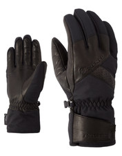 Ziener Herren Ski Handschuhe GETTER AS AW 8,5 Grau Grey Schwarz AquaShield Wool