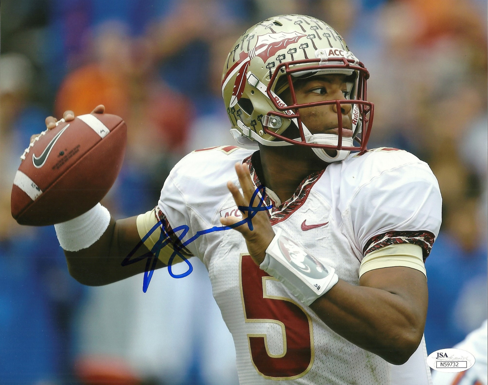 Jameis Winston Hand Autographed Signed 8x10 Photo JSA #N59732 Tampa Bay Bucs Autograph 