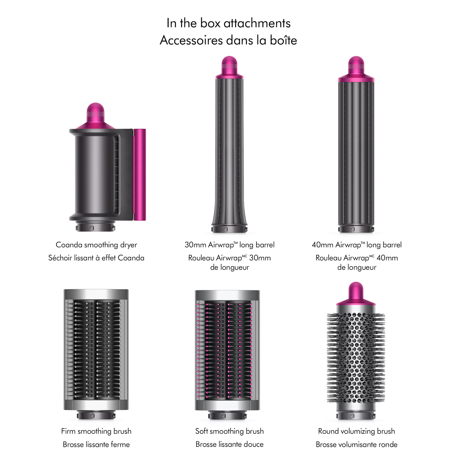 Dyson Official Outlet Airwrap MultiStyler Complete Long, Fuchsia/Nickel, eBay