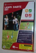 Vintage 1970s Lawn Darts Set Complete in Original Box with Target Rings — listing 5