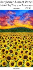 Sunflower Sunset Panel 24x44 Cotton Quilt fabric Timeless Treasures BTP C1131
