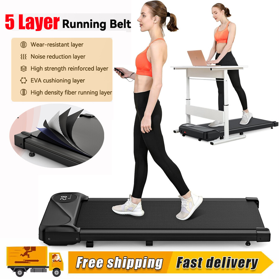 Longer Size DeerRun 2025 Smart Under Desk Treadmill For Home