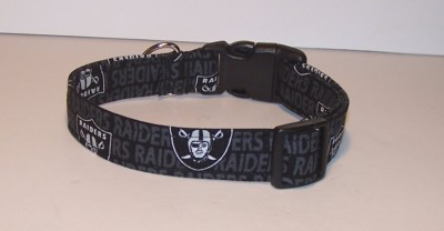 raiders dog collar