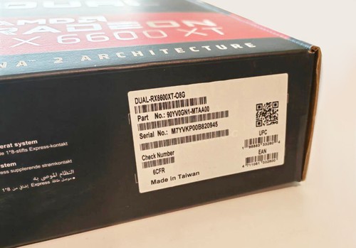 ASUS DUAL Radeon RX 6600 XT OC 8GB GDDR6 Graphics Card ship from USA TX - 第 6/6 張圖片