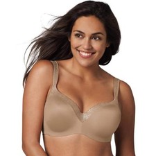 Playtex Love Curve Balconette Underwire Full Cov Bra Nude 4823 Sz.36,40,42,44,46