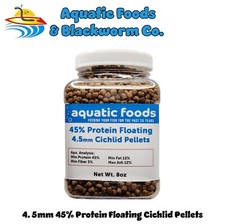 4.5mm - Cichlid Floating Pellets for Discus and all Tropical Fish. JAR