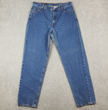 Vintage 90s Levi's 560 Loose Fit Straight Leg Women's Size 16 Denim Blue Jeans