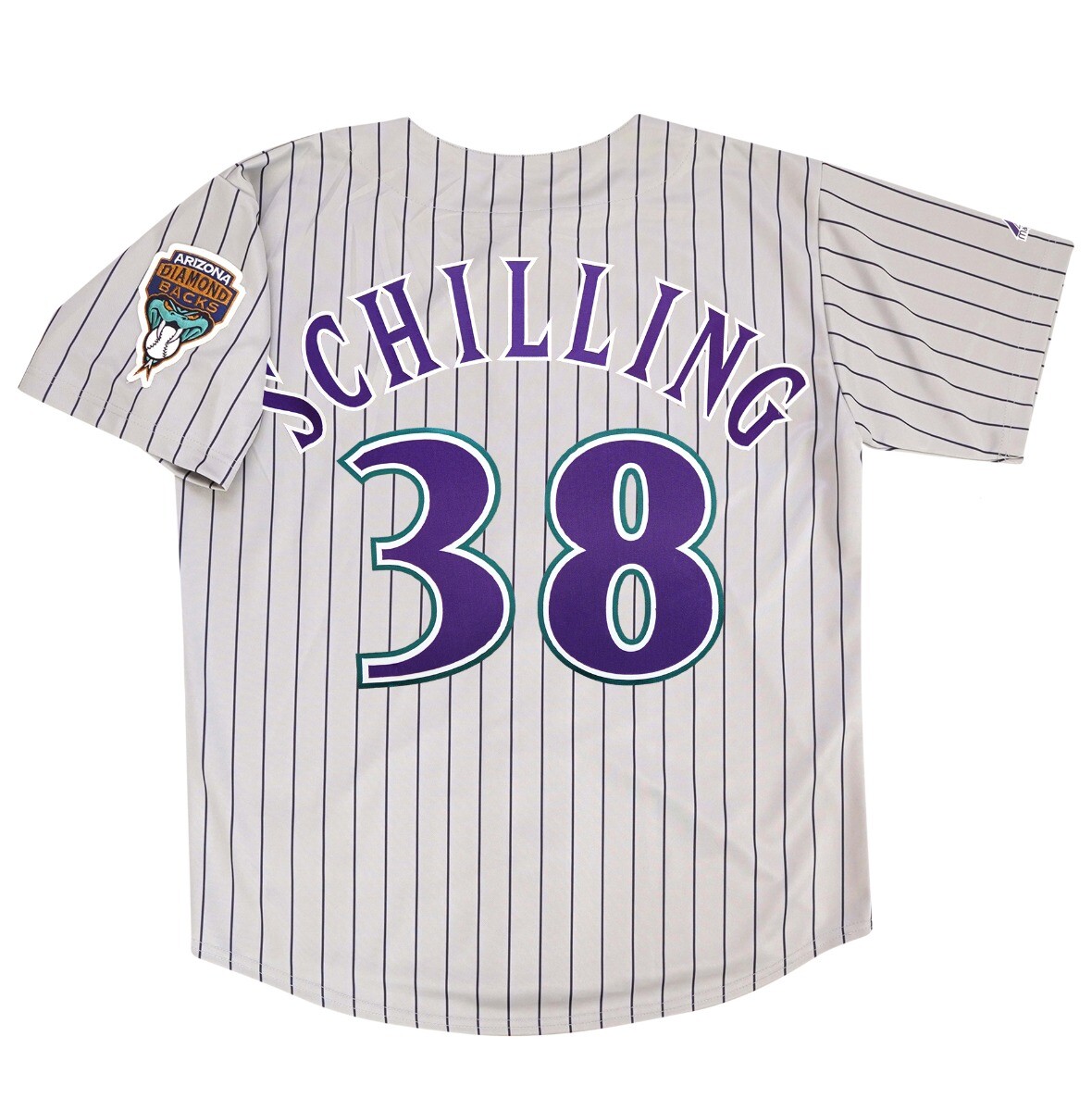 Curt Schilling 1999 Arizona Diamondbacks Grey Road Throwback Men's