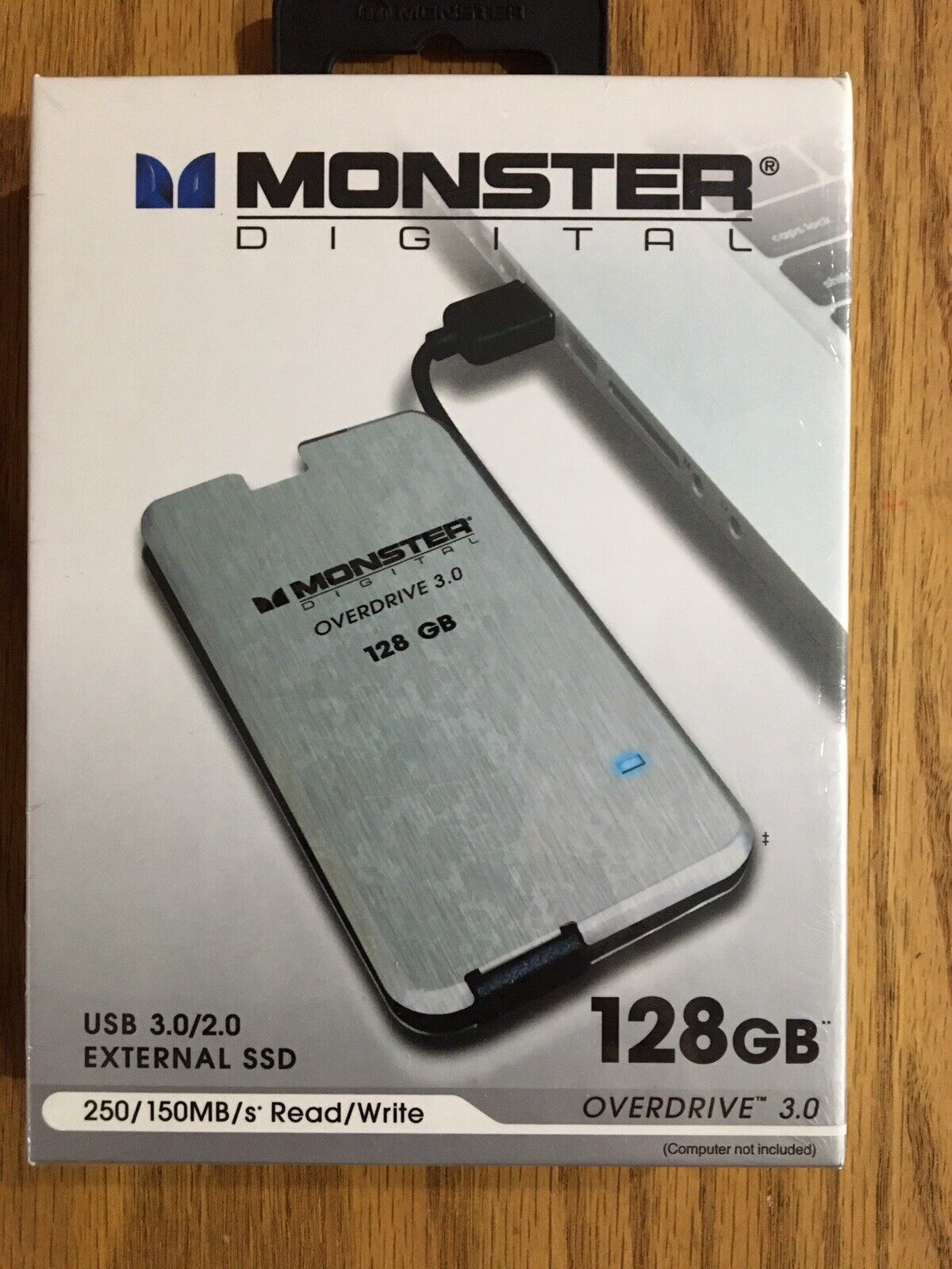 Monster Digital 128GB Overdrive Advanced Solid State Drive, 128GB USB 3.0+Cable