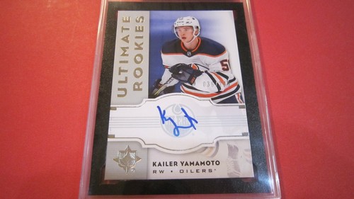 KAILER YAMAMOTO 2017-18 UD Ultimate Collection Ultimate Rookies AUTO RC #36/299 - Imagen 3 de 5