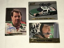 Harry Gant signed HOF NASCAR LEGEND SKOAL BANDIT ACTION PACKED card BONUS