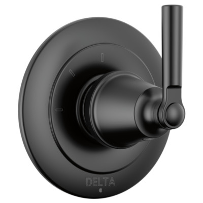 Delta Saylor Single Handle Diverter Trim Kit Matte Black-Certified Refurbished