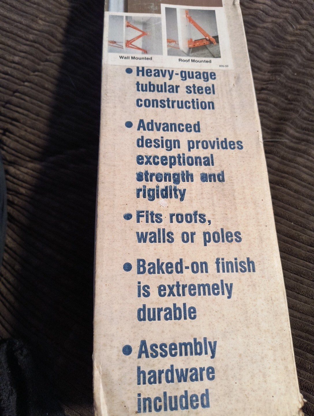 Vintage Basketball Backboard Universal Mounting Bracket Complete NEW