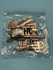 Pkg of 10 Russwin Key Blanks, 6D4R keyway, 6-Pin, Ilco # A1011D4, NOS