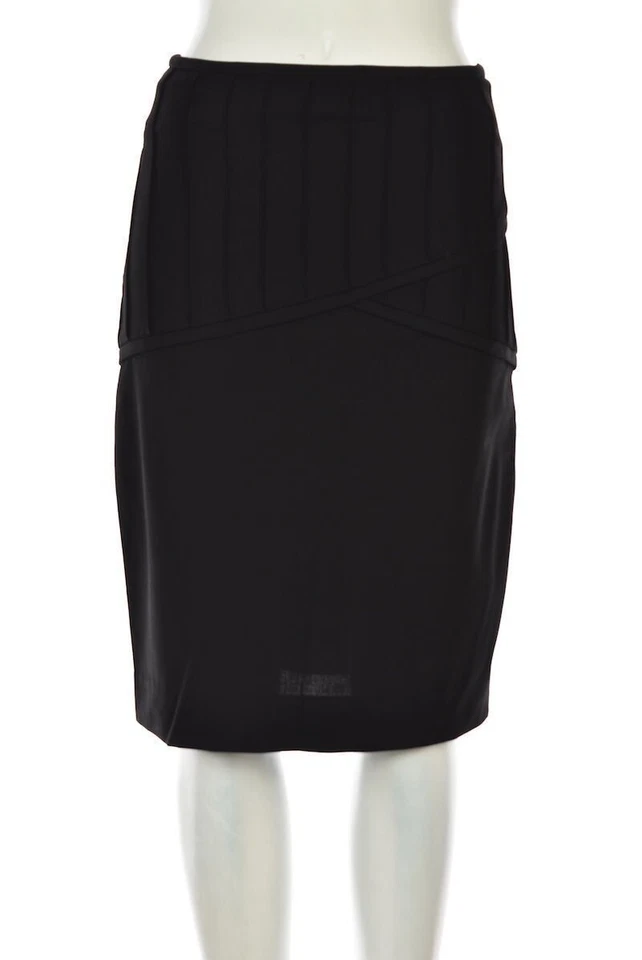 Catherine Malandrino Skirt Size 4 Black Pencil Wool Knee Length Wear to Work