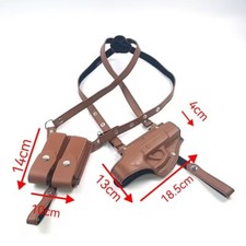 Hot Cowhide Concealed Shoulder Holster Adjustable Underarm Horizontal Holste