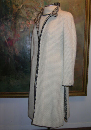 Vintage Chanel Long Coat size 36 P18237W02836 | eBay Vintage Chanel Long Coat size 36 P18237W02836 | eBay